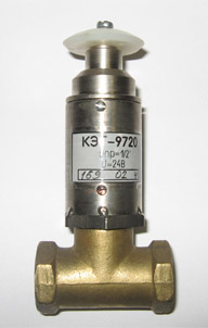 КЭГ-9720 - клапан электромагнитный, нормально-открытый с ручным взводом
