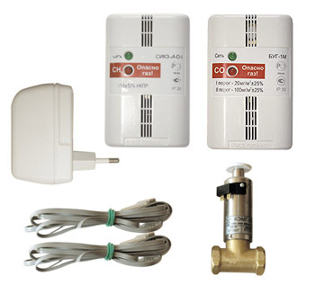 Комплект сигнализаторов загазованности (газа) СИКЗ + БУГ (на CH4 и CO).