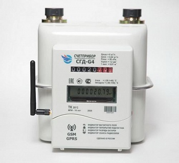 Счетчик газа СГД G4 ТК GSM 